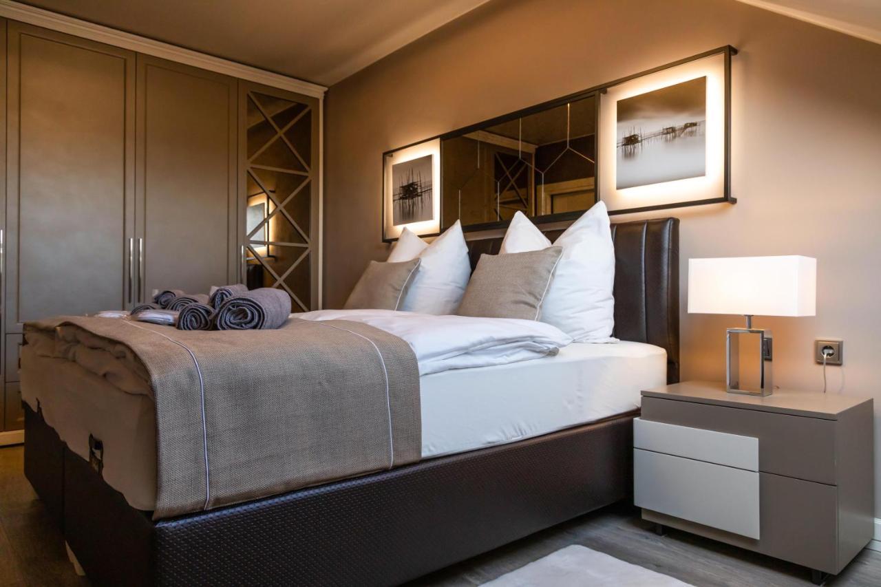 Deluxe Apartment Mit Tiefgarage In Naehe Messe-Bmw-Porsche-Dhl-Flughafen-Flugzeugwerk Der Deutsche Aircraft Leipzig Bagian luar foto